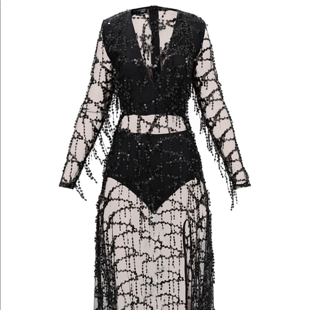PrettyLittleThing Valentina Sequin Maxi Dress